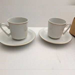 THE TOSCANY COLLECTION China PLATE/CUPS 4 Cups & Saucers.